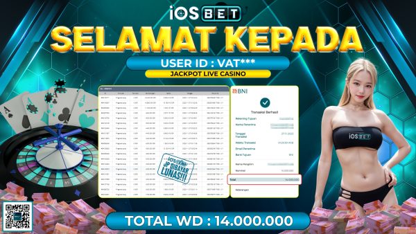 Bukti Pembayaran LUNAS LIVE GAMES GACOR Rp. 14.000.000,-