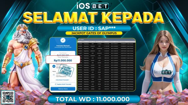 Bukti Pembayaran LUNAS SLOT GAMES GACOR Rp. 11.000.000,-
