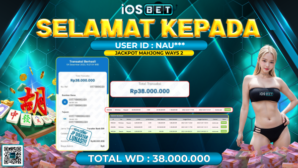Bukti Pembayaran LUNAS SLOT GAMES GACOR Rp. 38.000.000,-