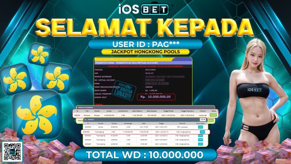 Bukti Pembayaran LUNAS TOGEL  Rp. 10.000.000,-