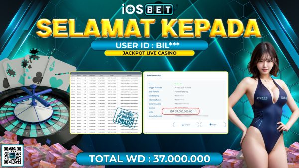Bukti Pembayaran LUNAS LIVE GAMES GACOR Rp. 37.000.000,-