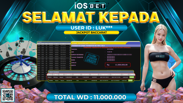 Bukti Pembayaran LUNAS LIVE GAMES GACOR Rp. 11.000.000,-