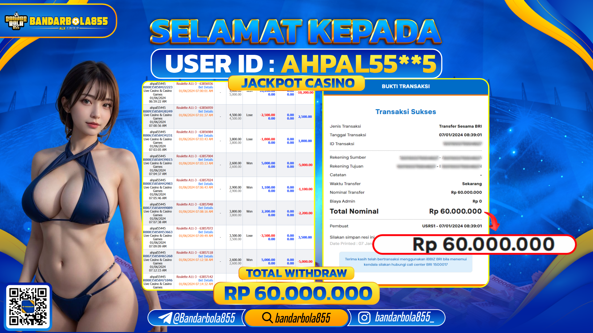 🎖 JACKPOT DI BANDARBOLA855 🎖