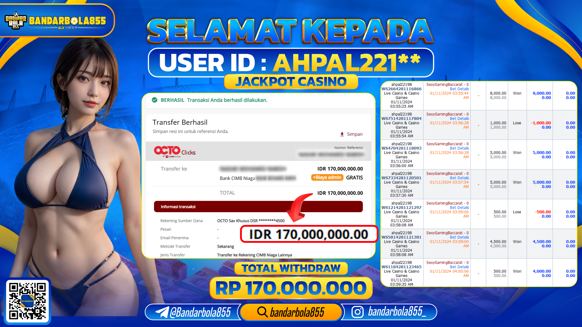 🎖 JACKPOT DI BANDARBOLA855 🎖