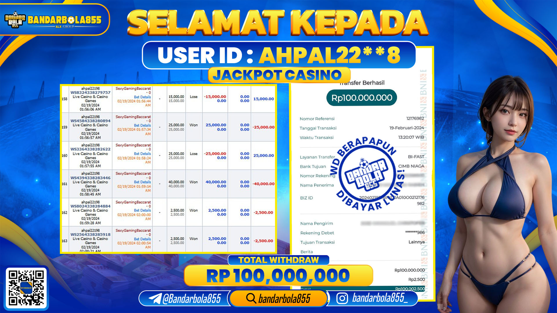 🎖 JACKPOT DI BANDARBOLA855 🎖