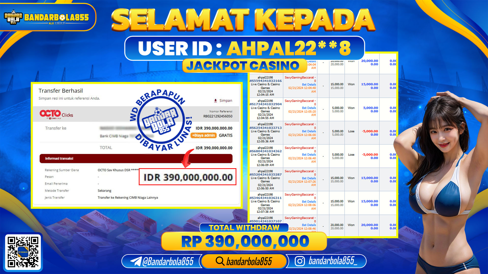 🎖 JACKPOT DI BANDARBOLA855 🎖