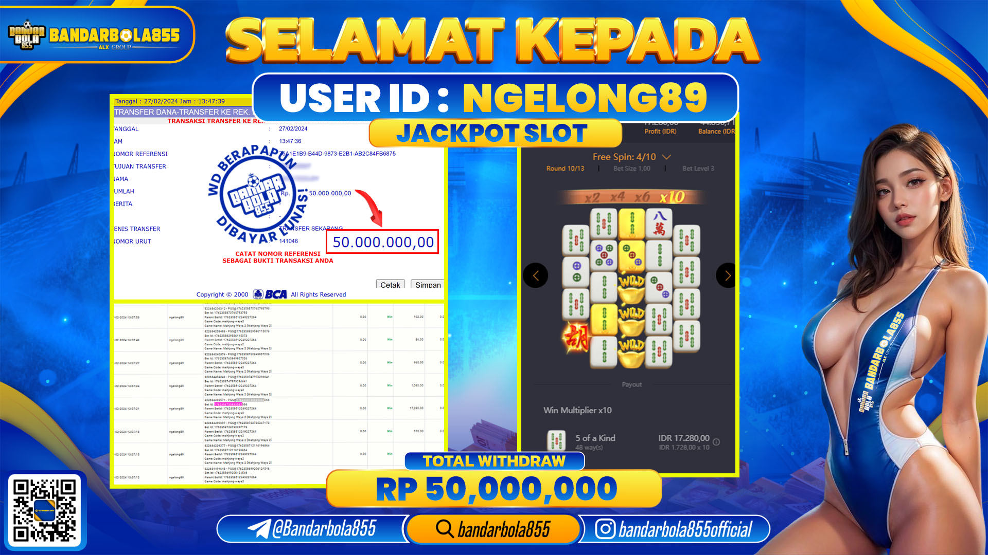 🎖 JACKPOT DI BANDARBOLA855 🎖