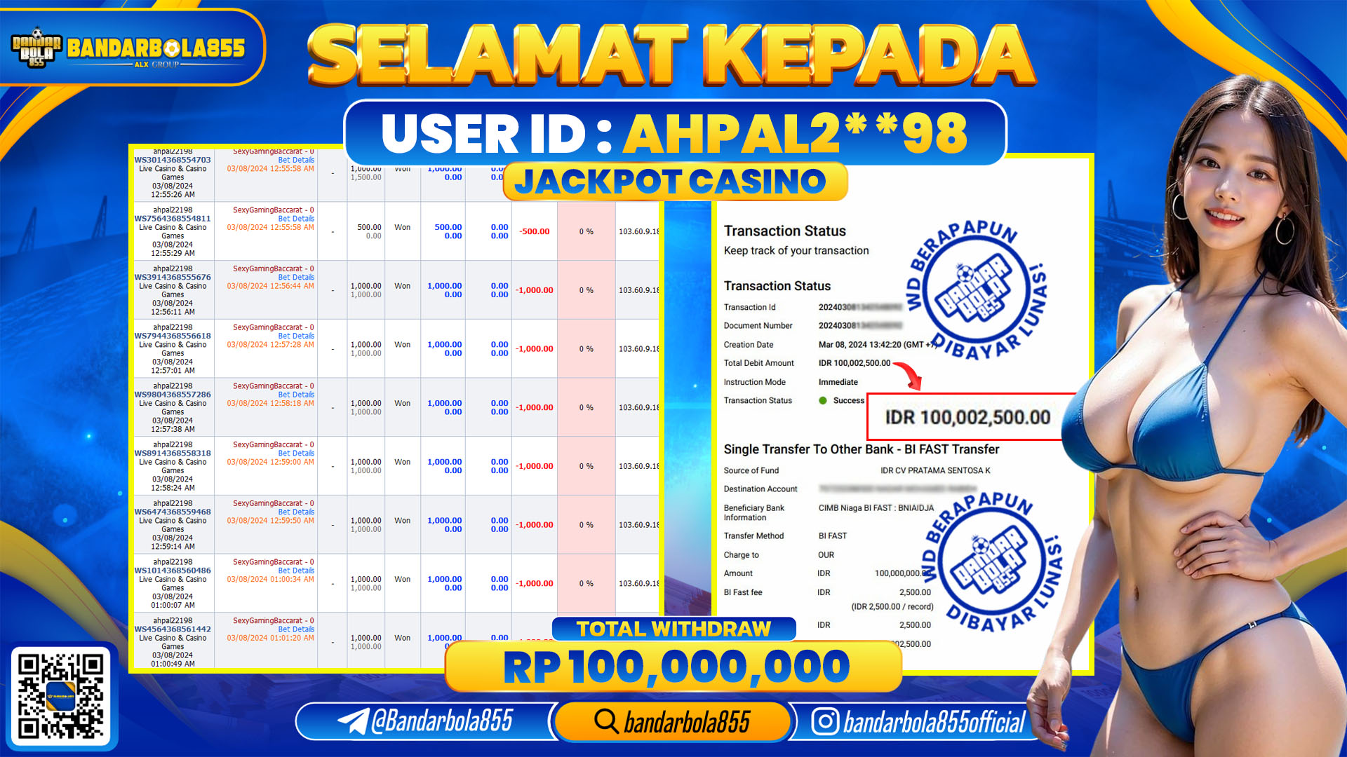 🎖 JACKPOT DI BANDARBOLA855 🎖