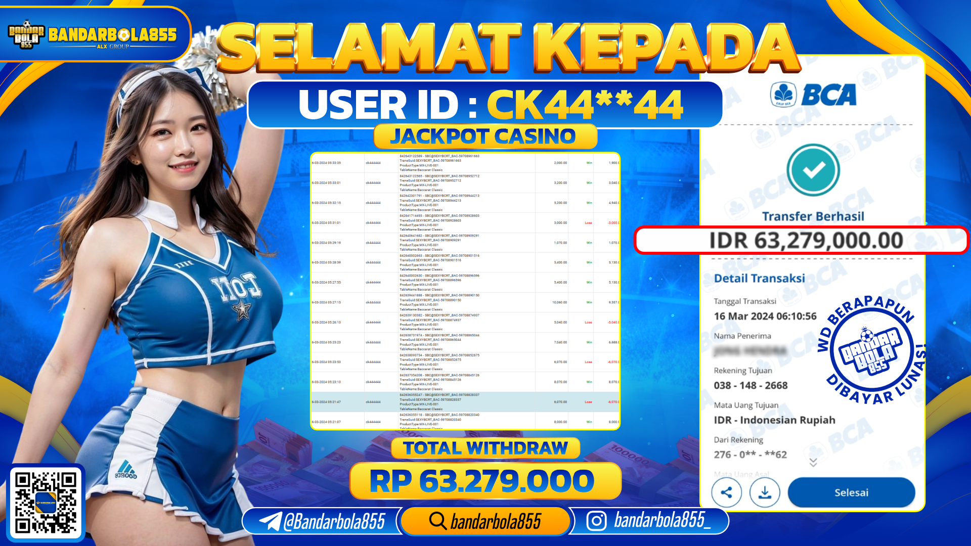 🎖 JACKPOT DI BANDARBOLA855 🎖