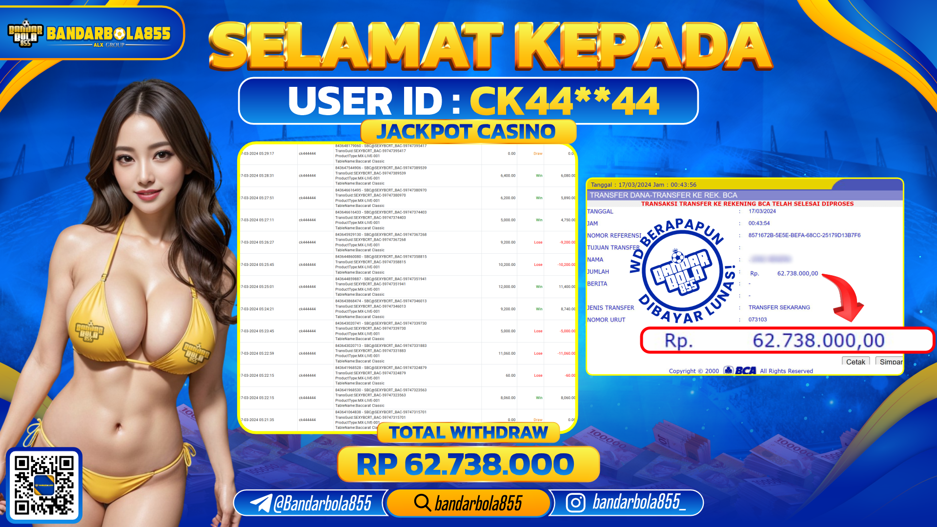 🎖 JACKPOT DI BANDARBOLA855 🎖