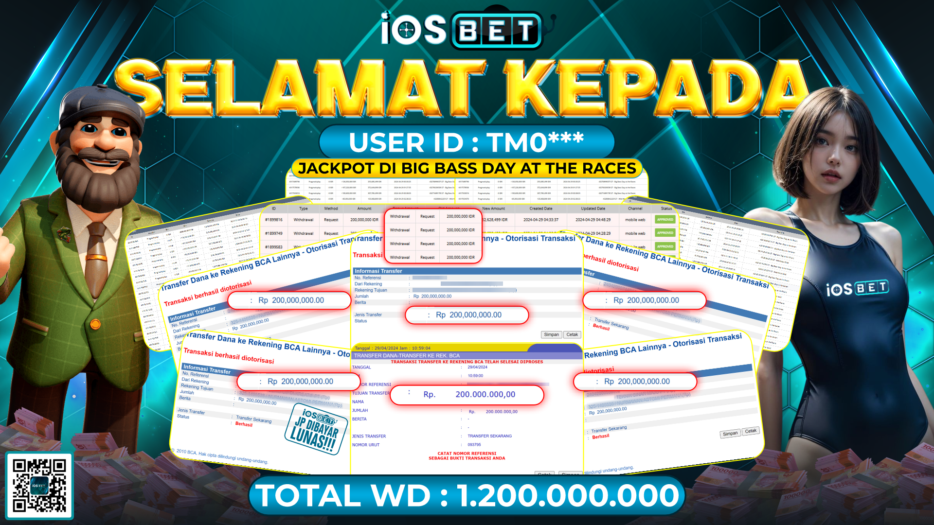 Bukti Pembayaran LUNAS GAME SLOT GACOR Rp.1.200.000.000,-