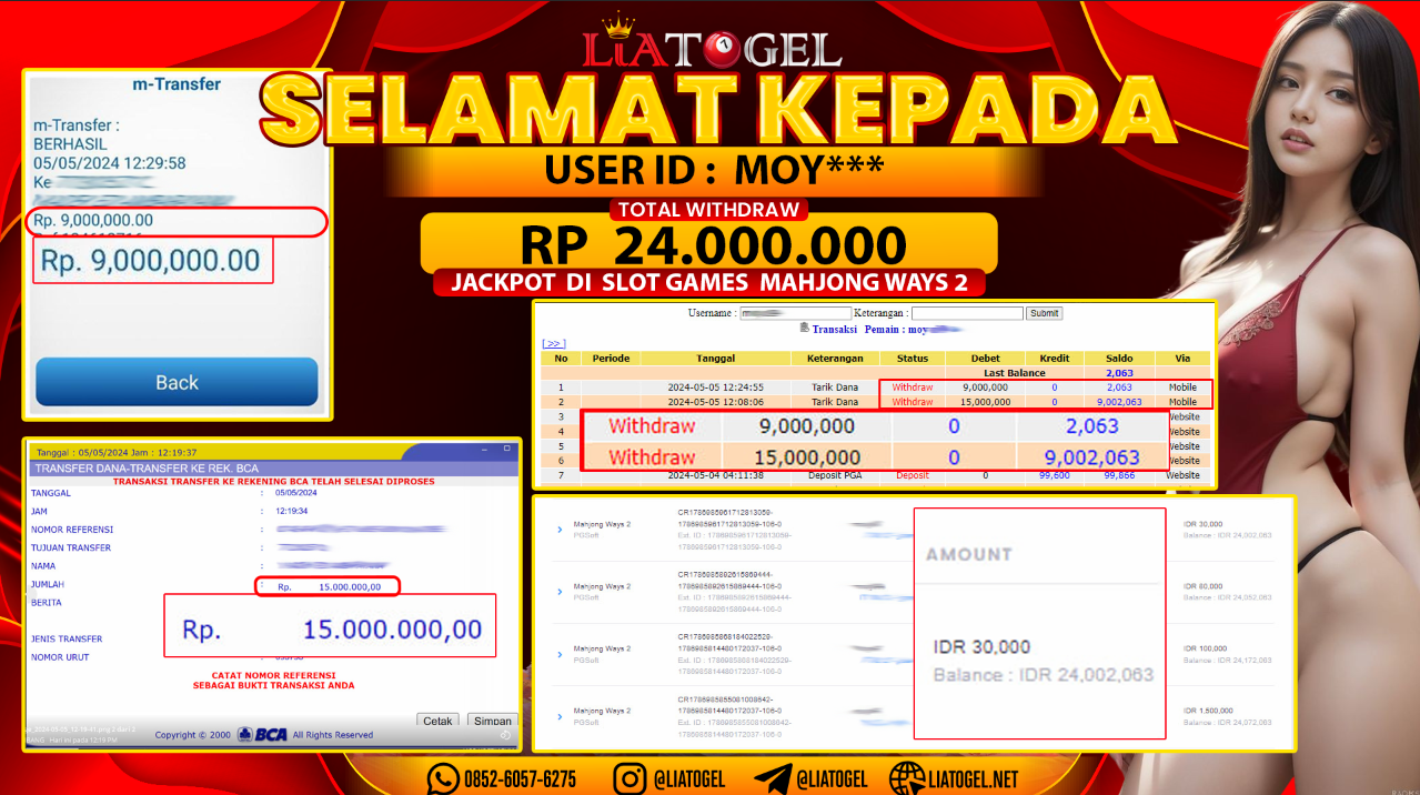 LIATOGEL - JACKPOT SLOT GAMES MAHJONG WAYS 2 RP 24.000.000,- LUNAS