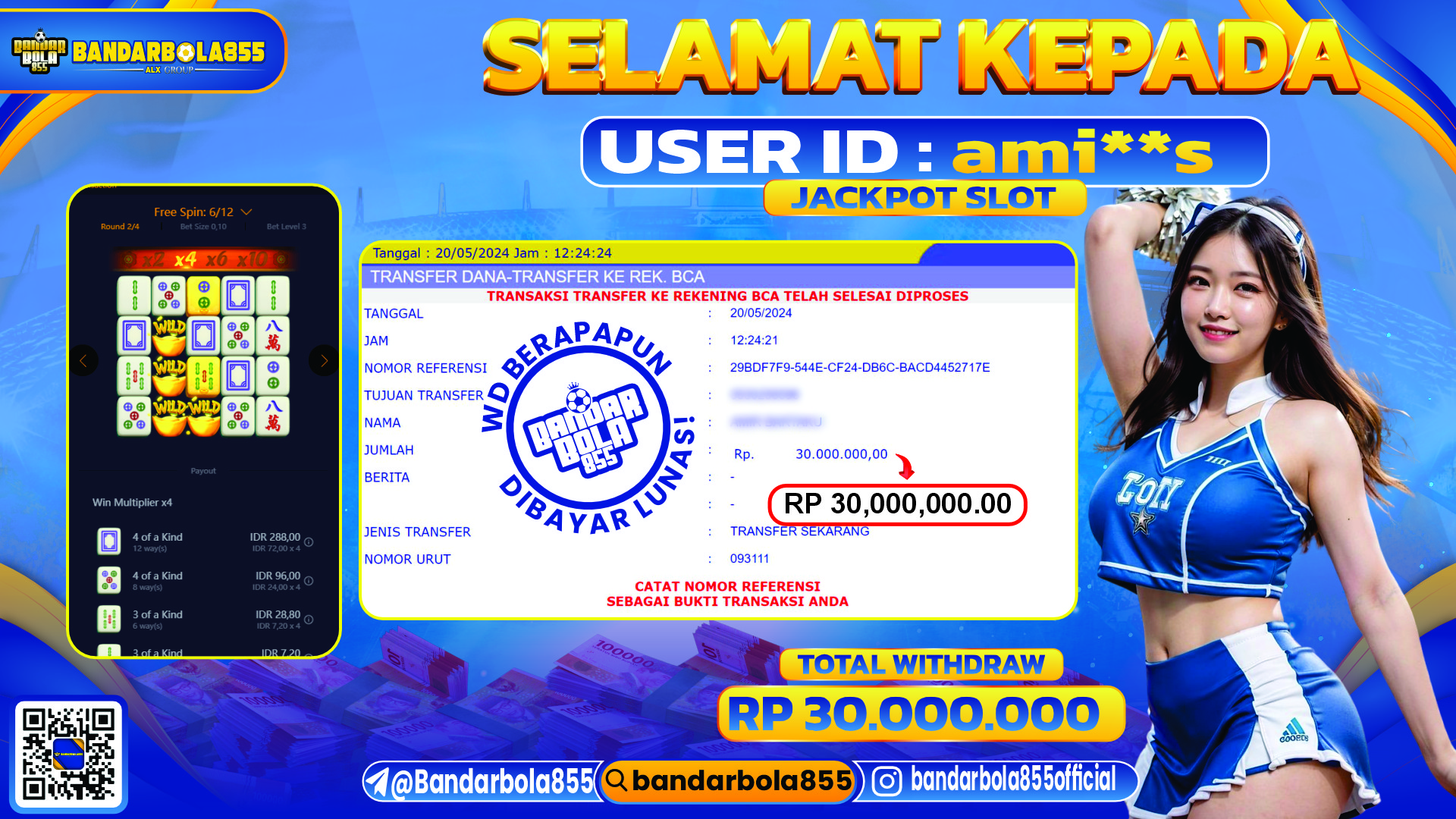 🎖 JACKPOT DI BANDARBOLA855 🎖