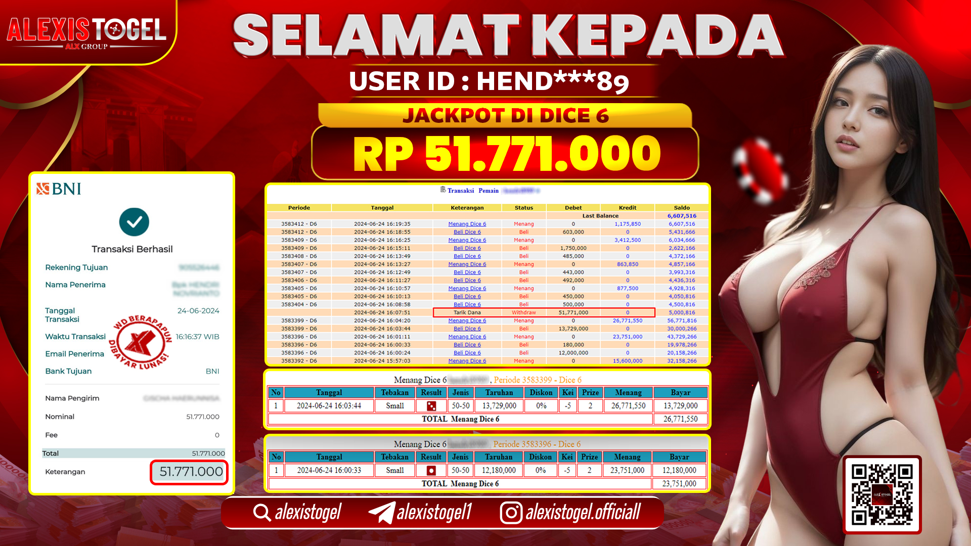 ALEXISTOGEL JACKPOT CASINO RP. 51.771.000 LUNAS