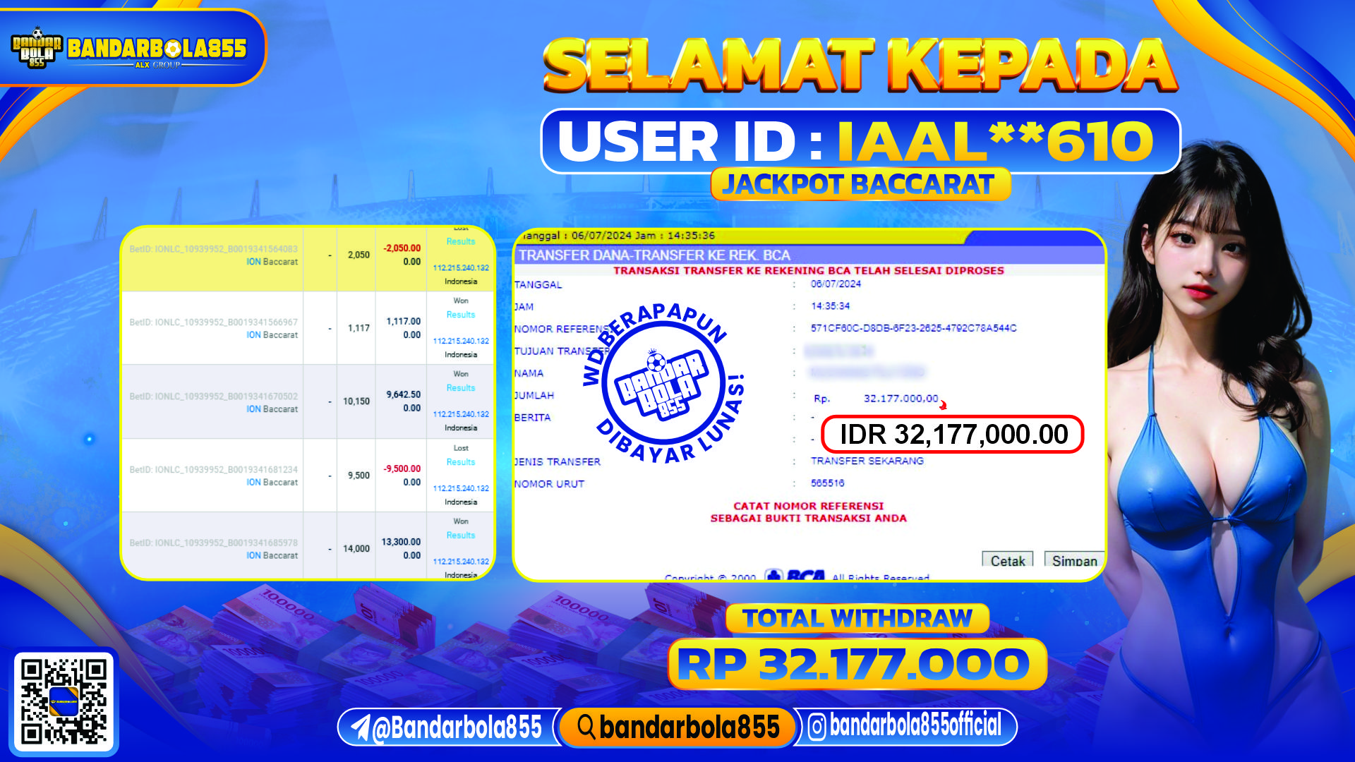 🎖 JACKPOT DI BANDARBOLA855 🎖