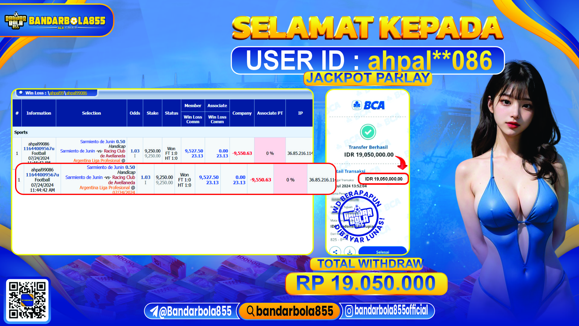 🎖 JACKPOT DI BANDARBOLA855 🎖