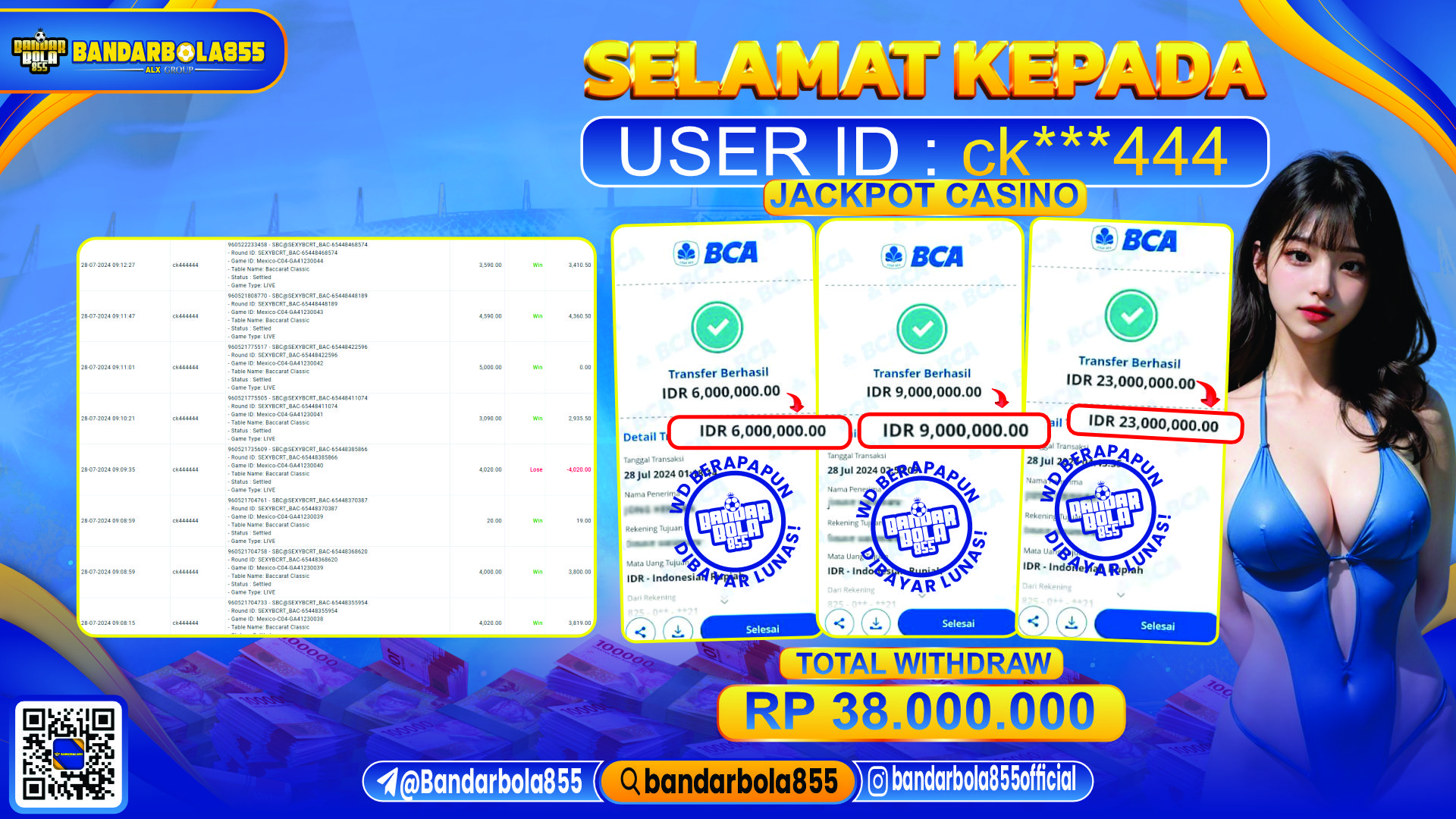 🎖 JACKPOT DI BANDARBOLA855 🎖