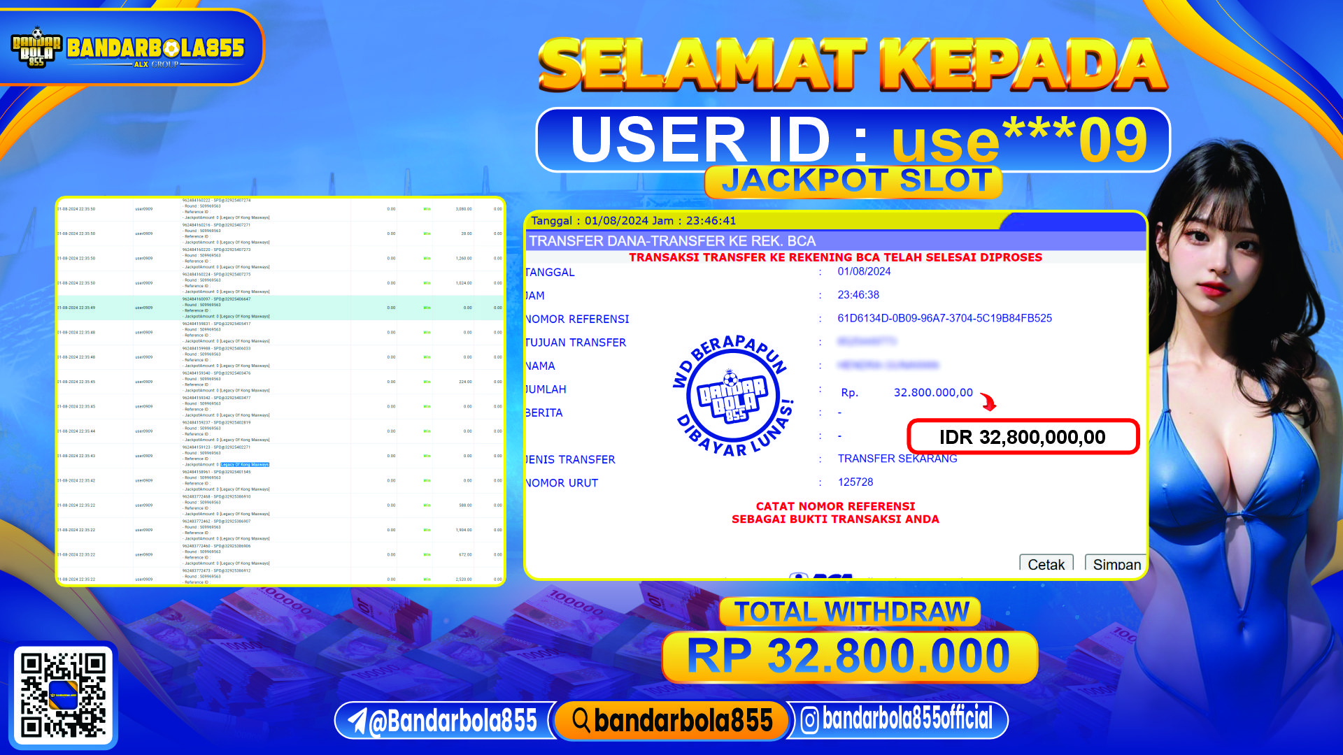 🎖 JACKPOT DI BANDARBOLA855 🎖