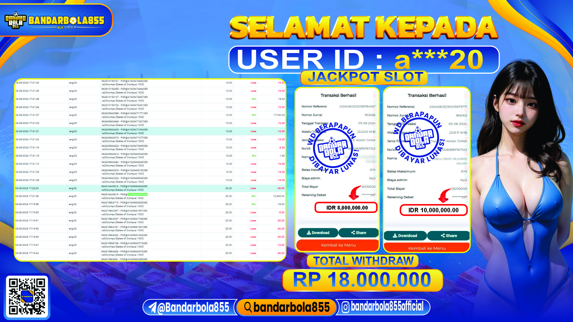 🎖 JACKPOT DI BANDARBOLA855 🎖