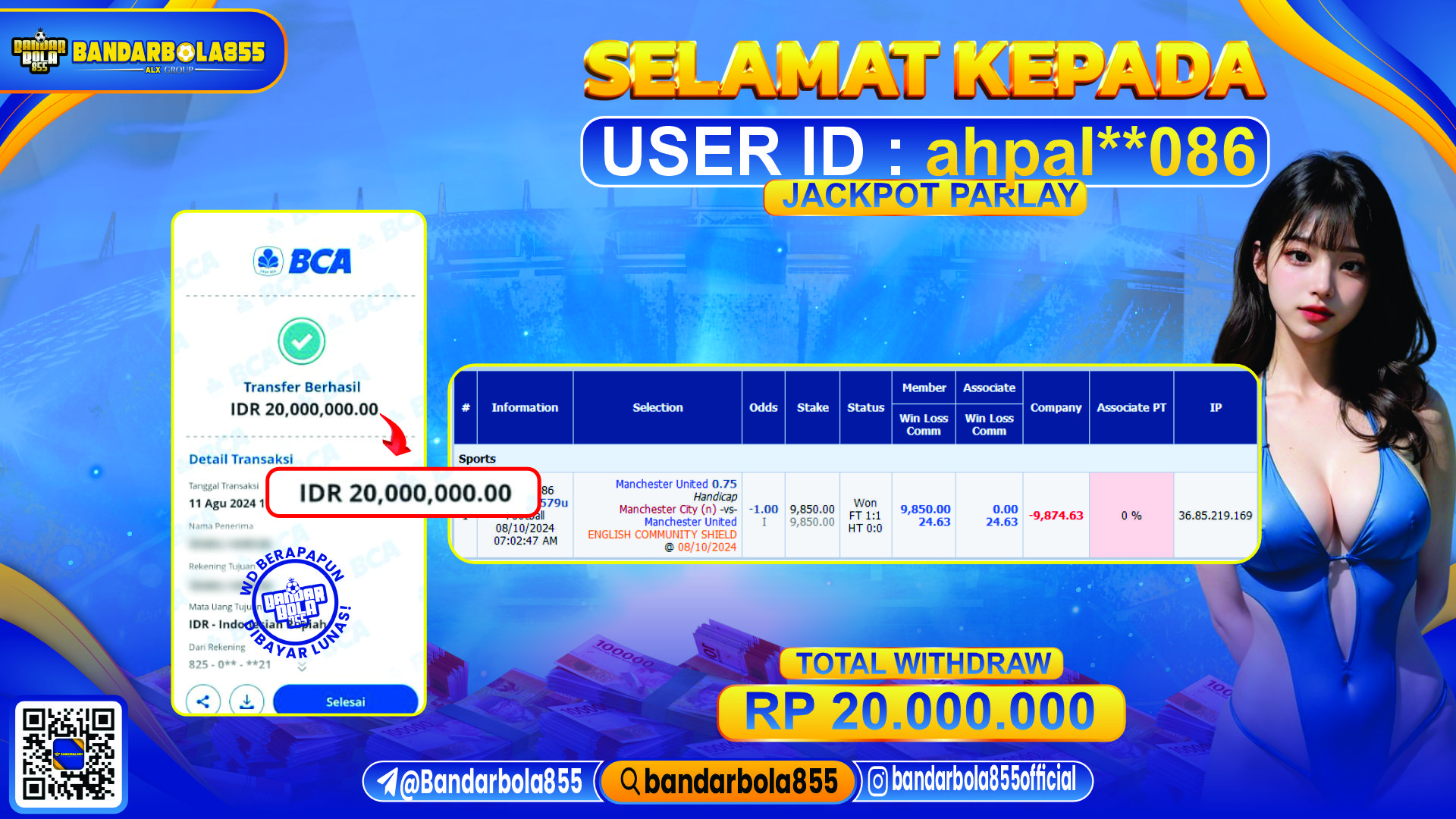🎖 JACKPOT DI BANDARBOLA855 🎖