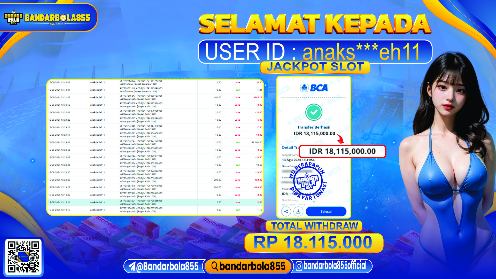 🎖 JACKPOT DI BANDARBOLA855 🎖