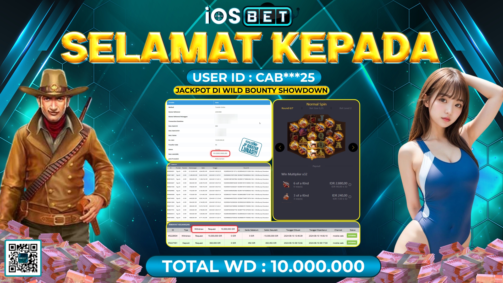 Bukti Pembayaran LUNAS SLOT GAME GACOR Rp.10.000.000