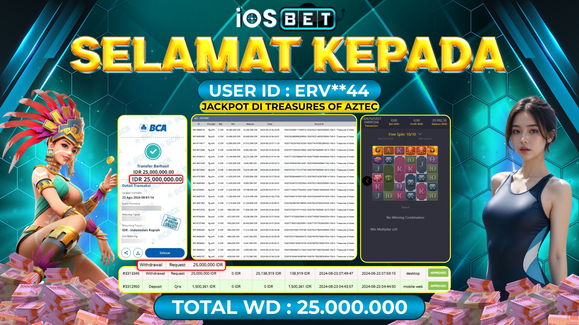 Bukti Pembayaran LUNAS SLOT GAME GACOR Rp.25.000.000,-