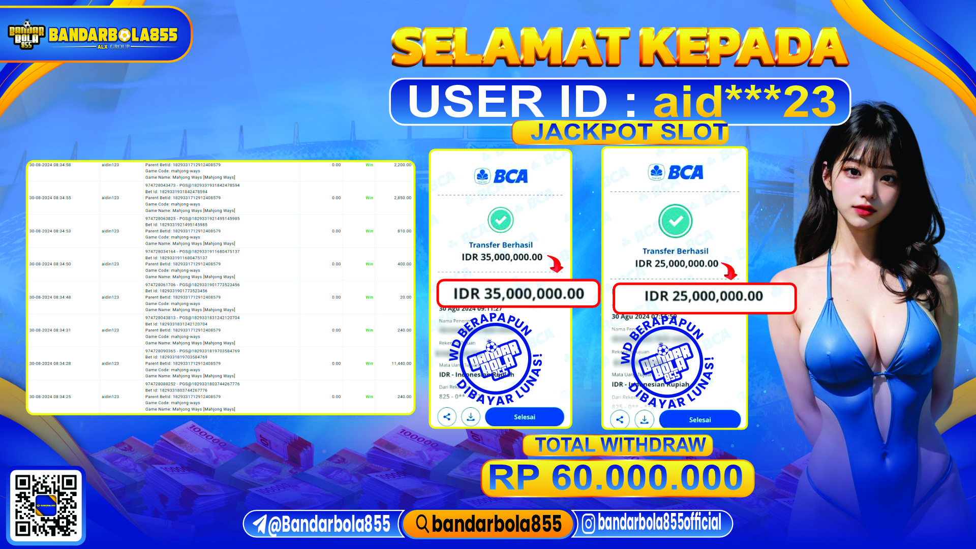 🎖 JACKPOT DI BANDARBOLA855 🎖