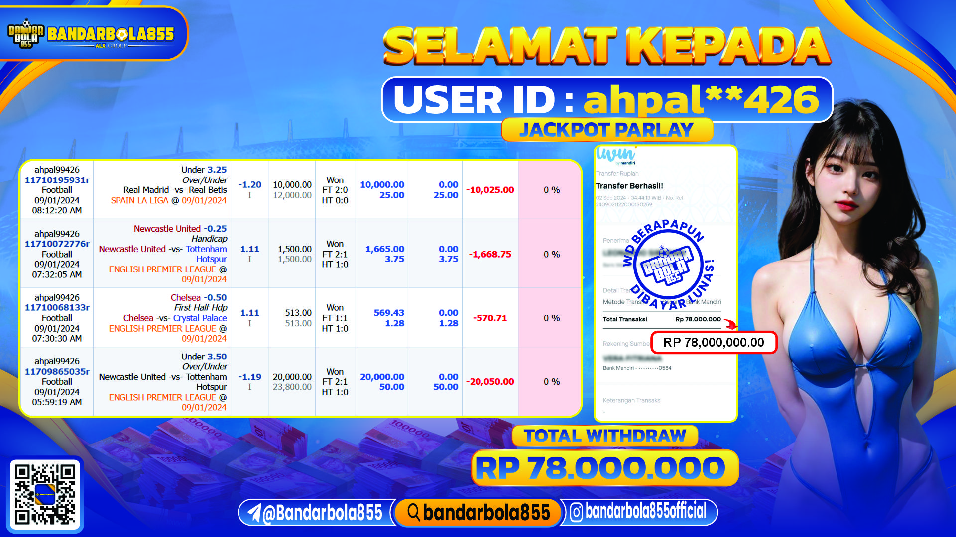 🎖 JACKPOT DI BANDARBOLA855 🎖