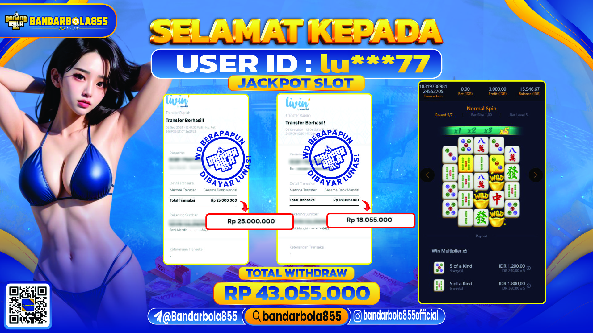 🎖 JACKPOT DI BANDARBOLA855 🎖