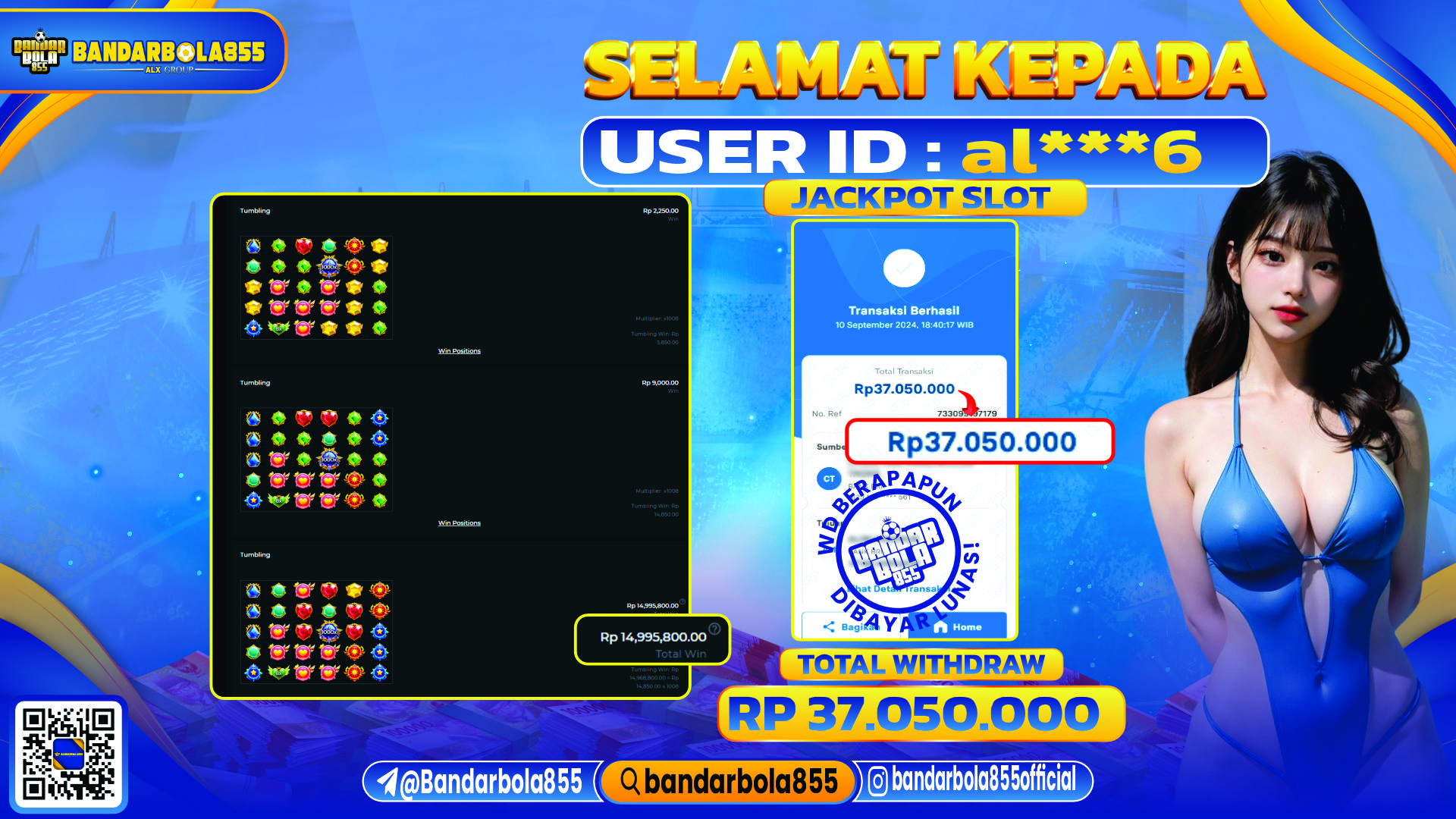 🎖 JACKPOT DI BANDARBOLA855 🎖