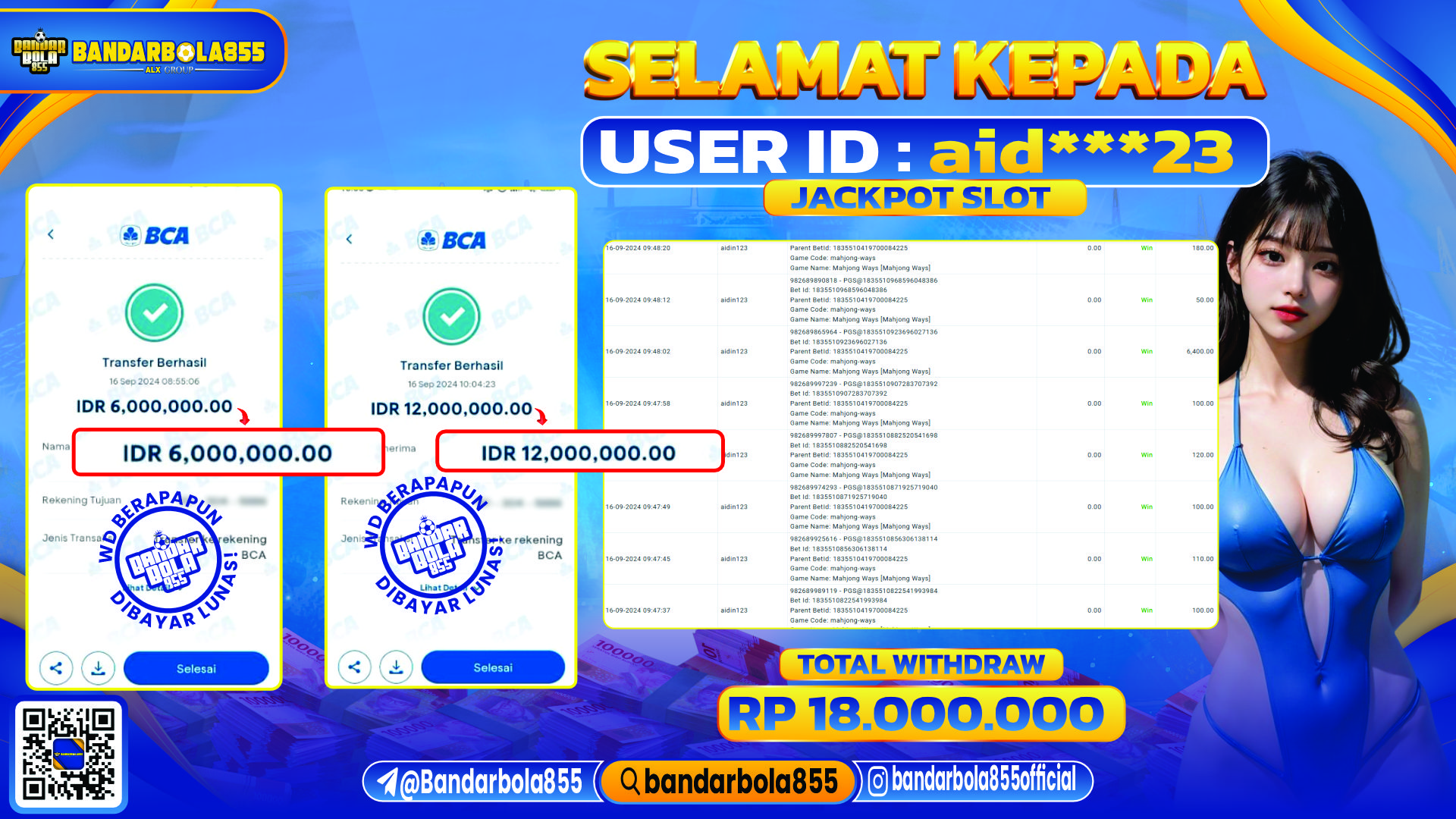 🎖 JACKPOT DI BANDARBOLA855 🎖