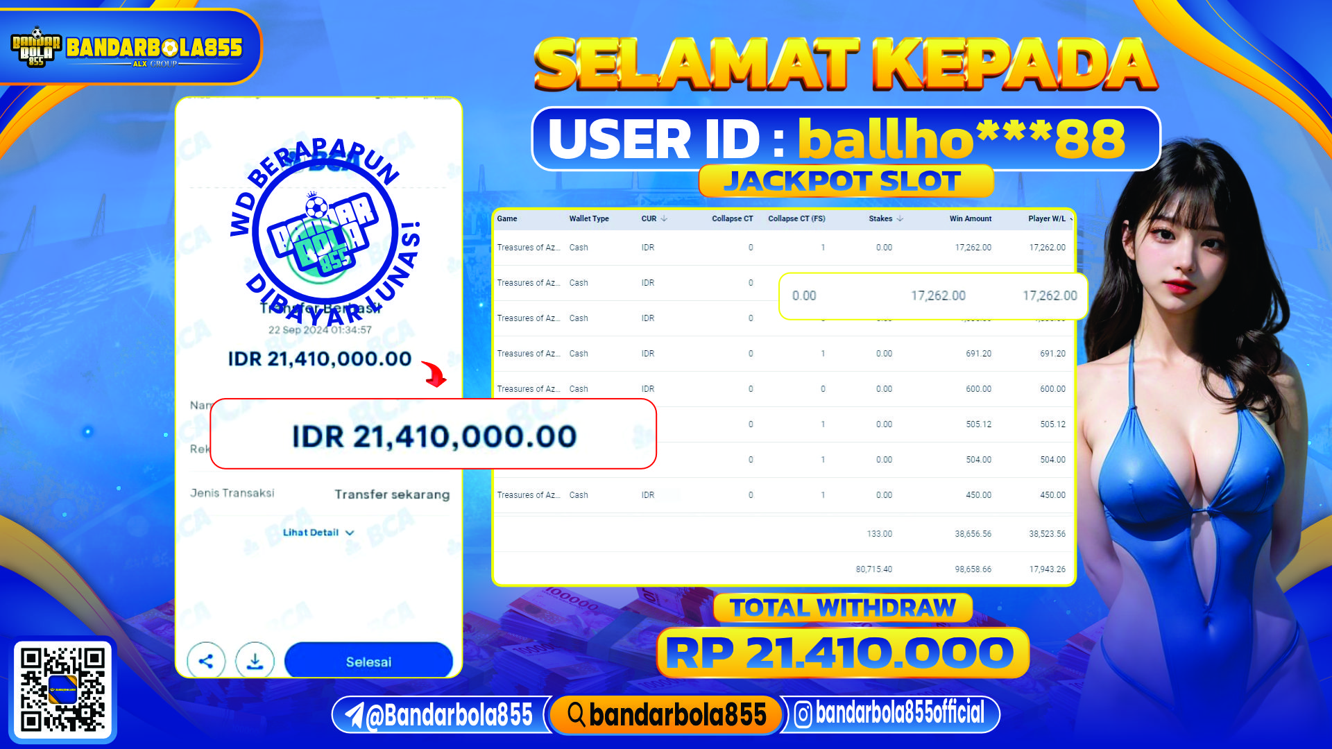 🎖 JACKPOT DI BANDARBOLA855 🎖