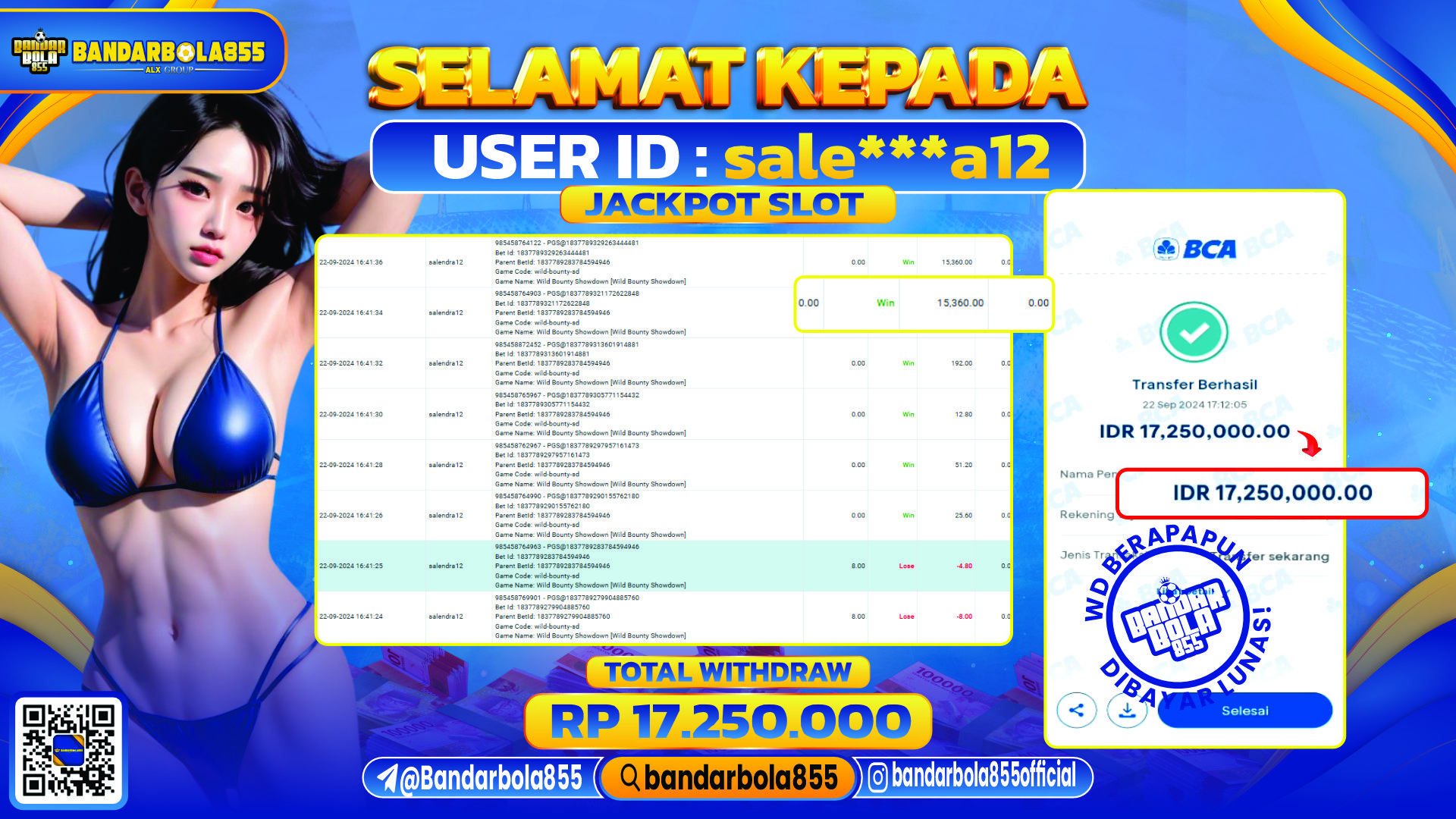 🎖 JACKPOT DI BANDARBOLA855 🎖