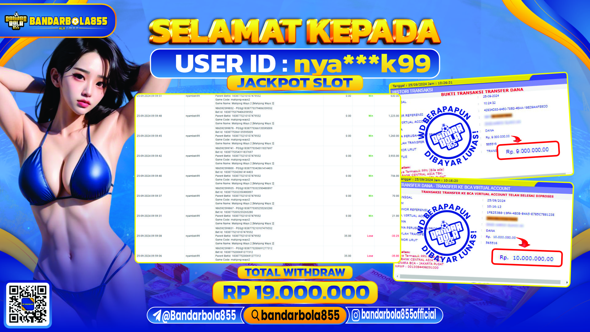 🎖 JACKPOT DI BANDARBOLA855 🎖