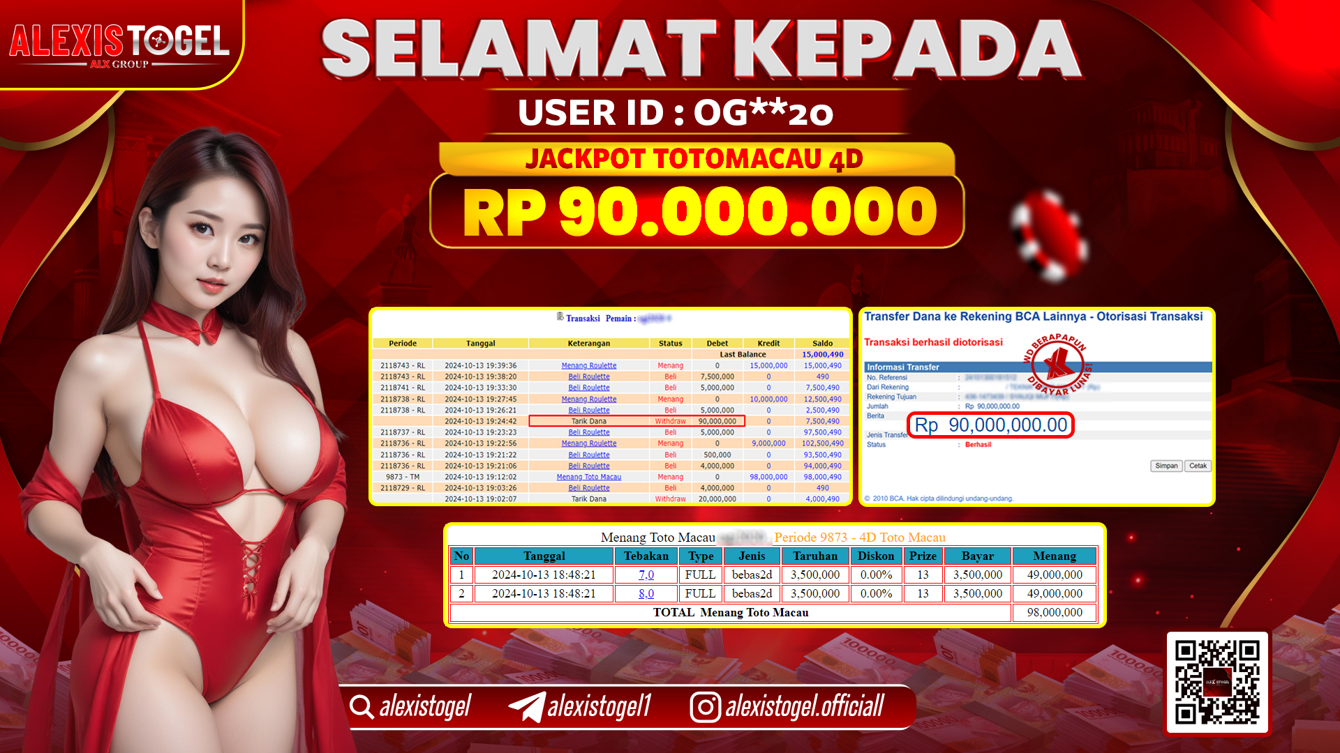 ALEXISTOGEL TOGEL TOTOMACAU POOLS RP.90.000.000 LUNAS