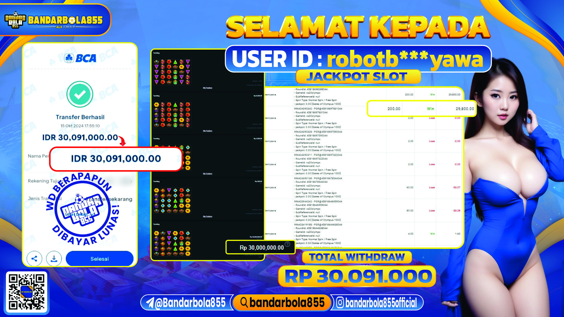 🎖 JACKPOT DI BANDARBOLA855 🎖
