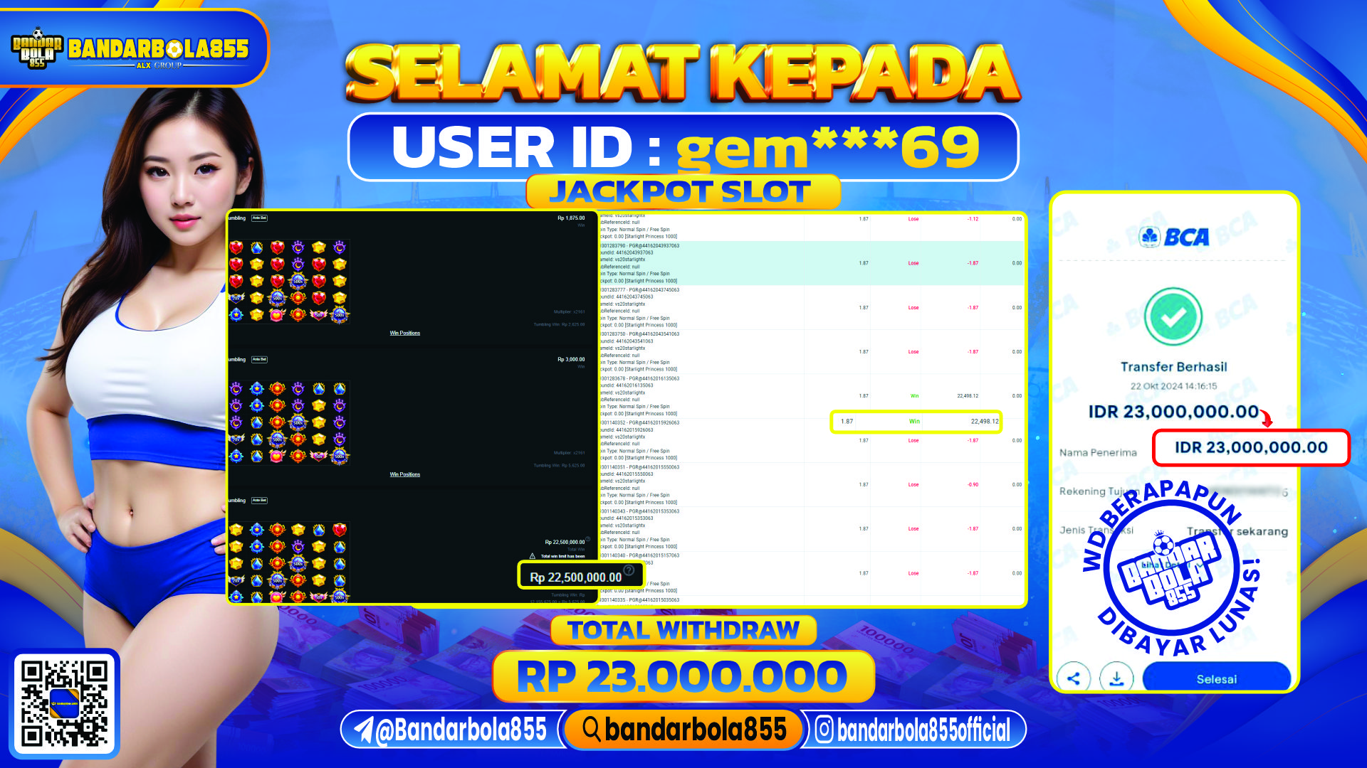 🎖 JACKPOT DI BANDARBOLA855 🎖