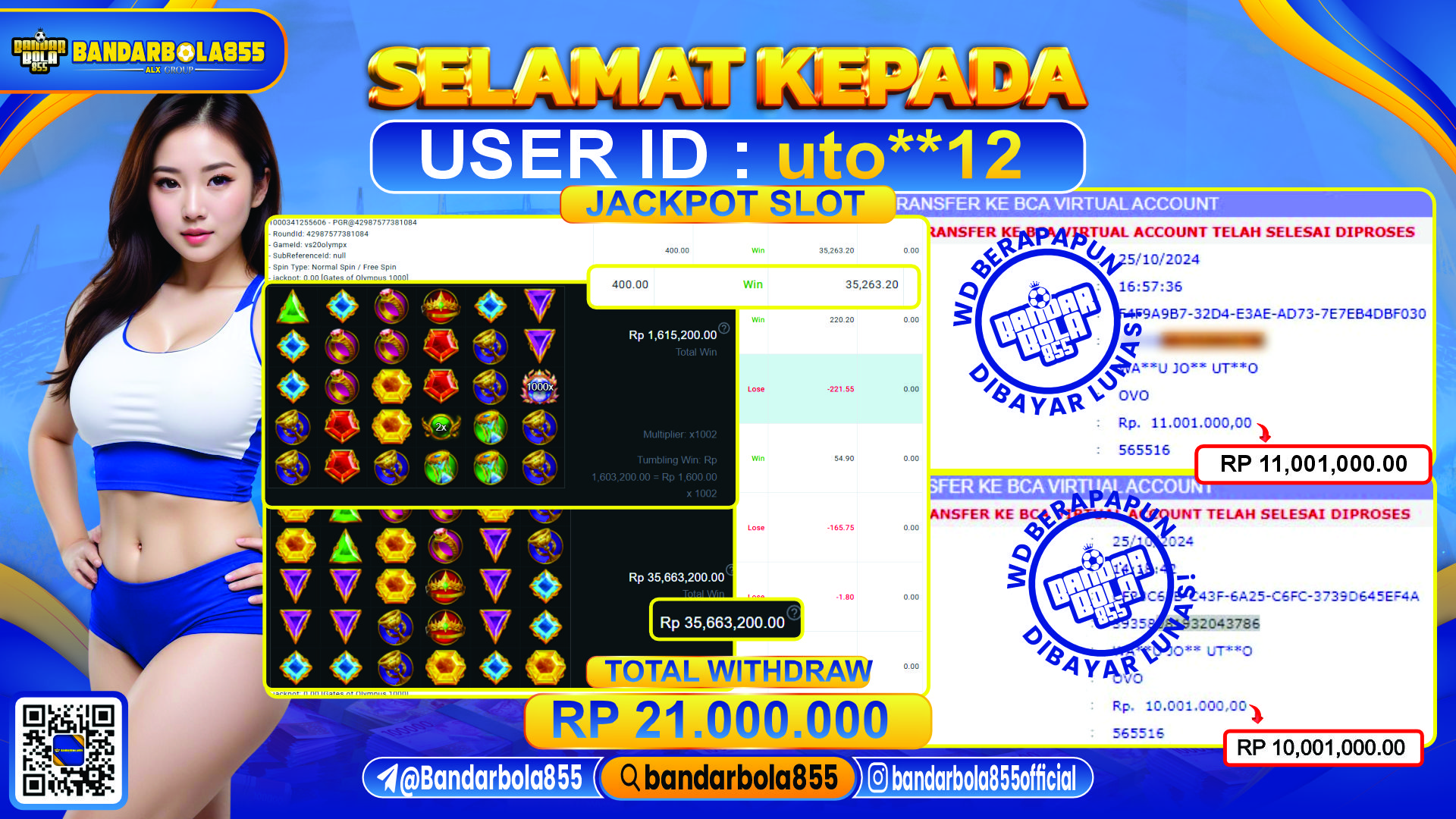 🎖 JACKPOT DI BANDARBOLA855 🎖