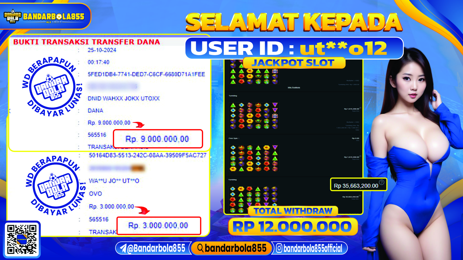 🎖 JACKPOT DI BANDARBOLA855 🎖