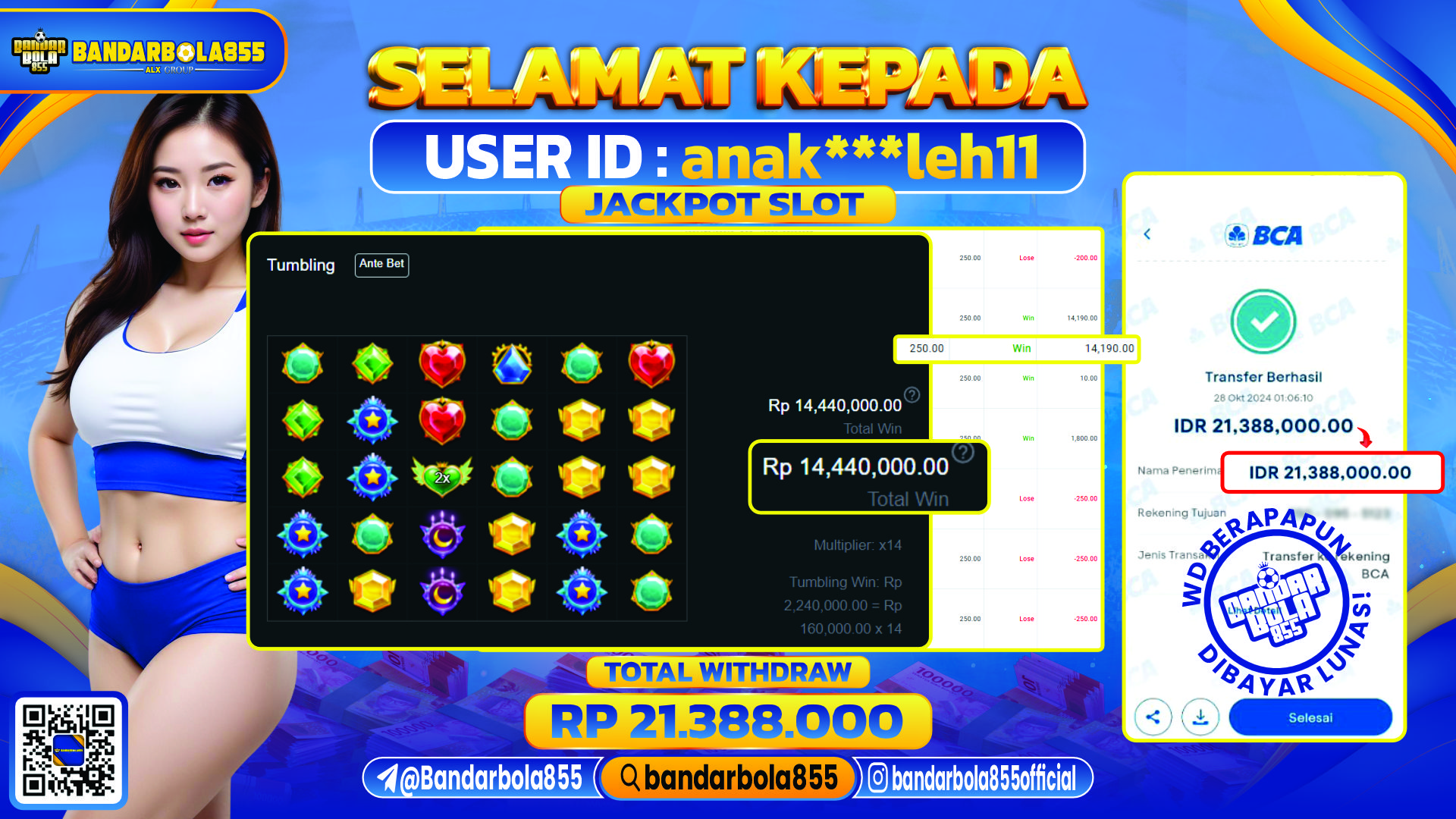 🎖 JACKPOT DI BANDARBOLA855 🎖