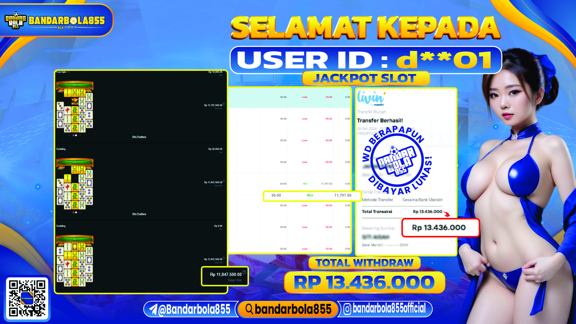🎖 JACKPOT DI BANDARBOLA855 🎖