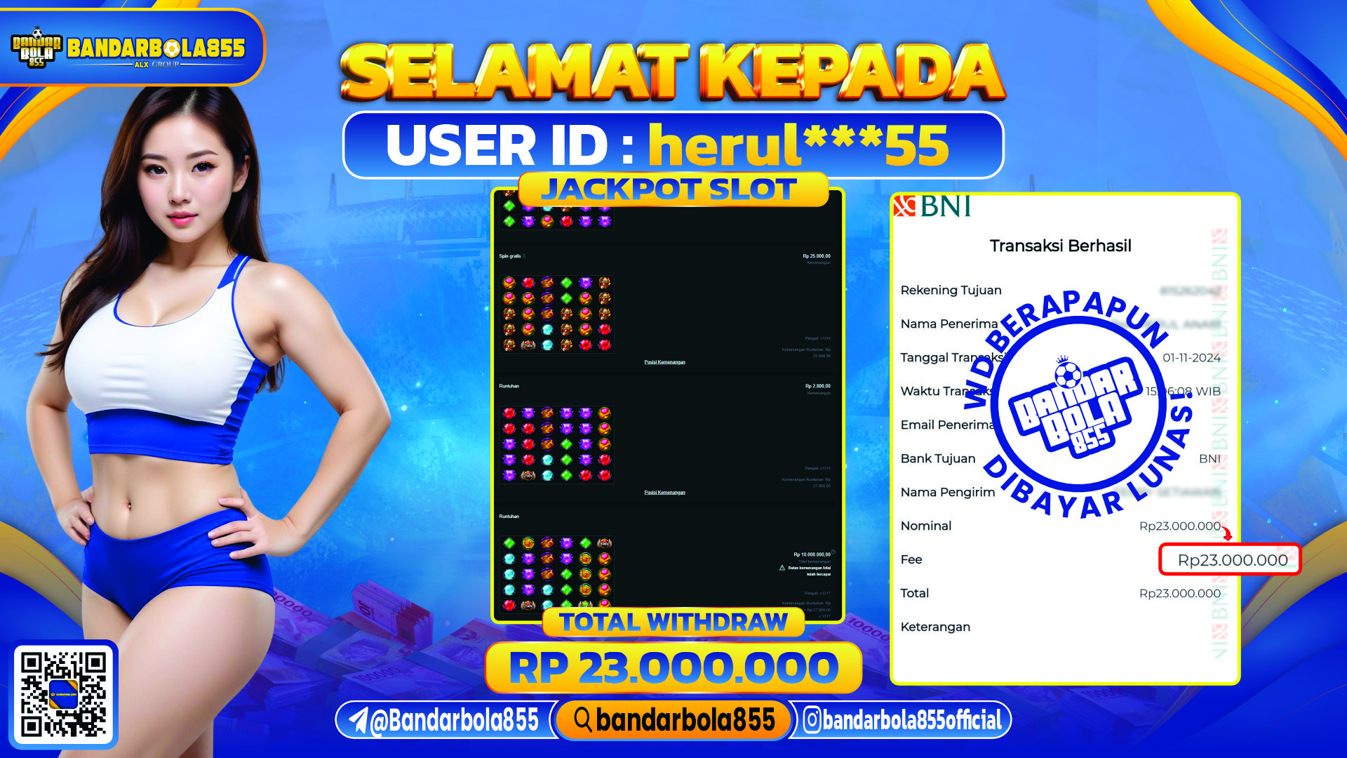 🎖 JACKPOT DI BANDARBOLA855 🎖