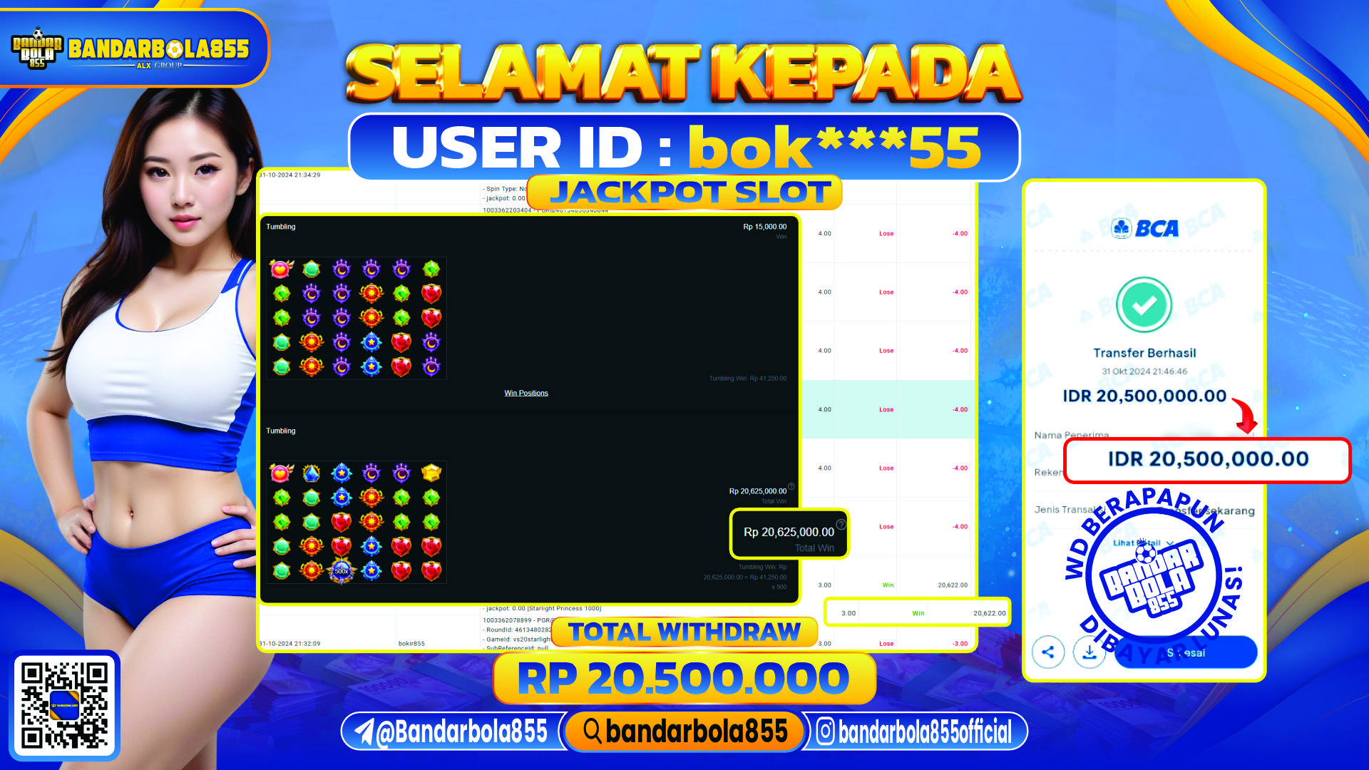 🎖 JACKPOT DI BANDARBOLA855 🎖