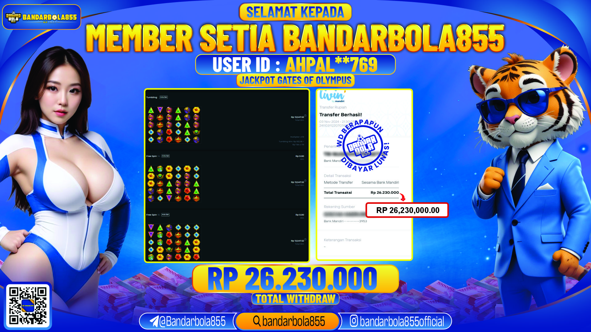 Main di sini sudah di jamin aman dan terpercaya bosku sayang karena JACKPOT BERAPAPUN... 