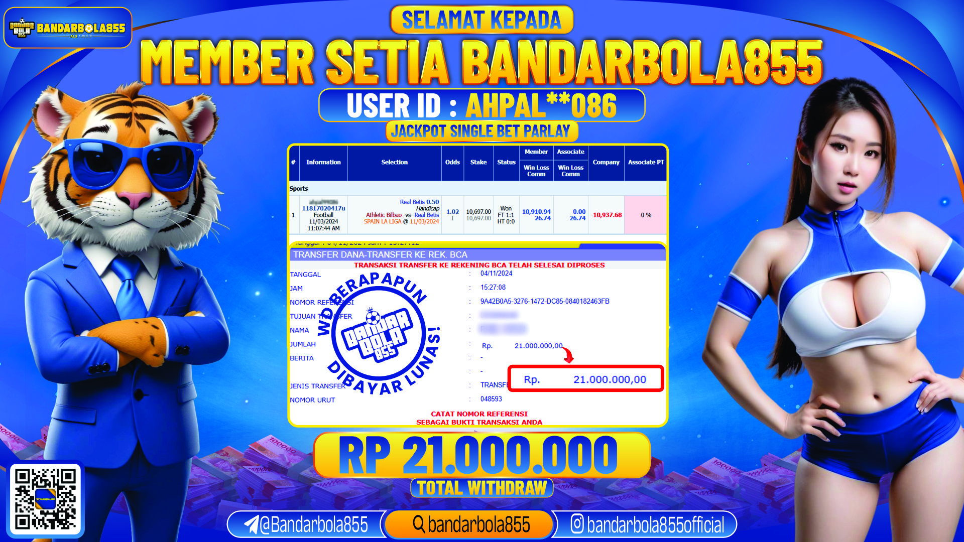 🎖 JACKPOT DI BANDARBOLA855 🎖