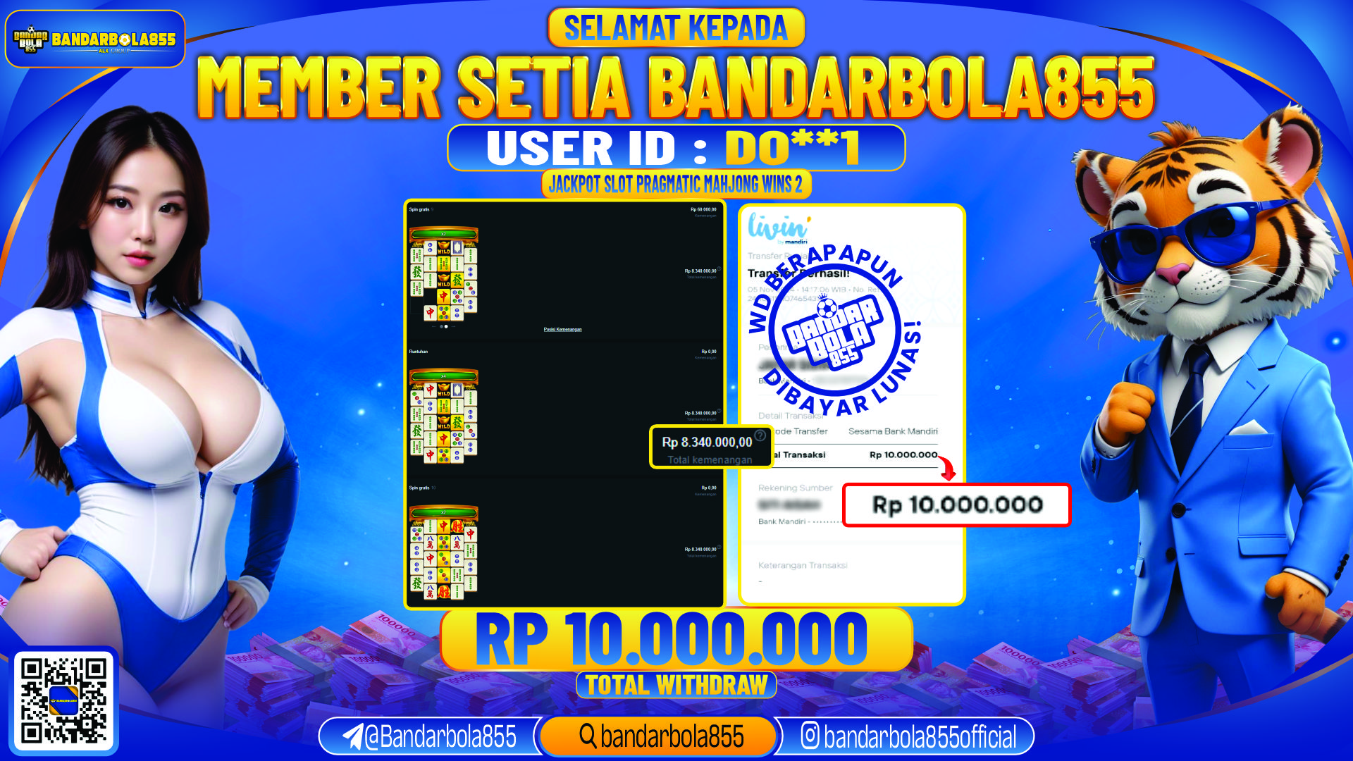 🎖 JACKPOT DI BANDARBOLA855 🎖