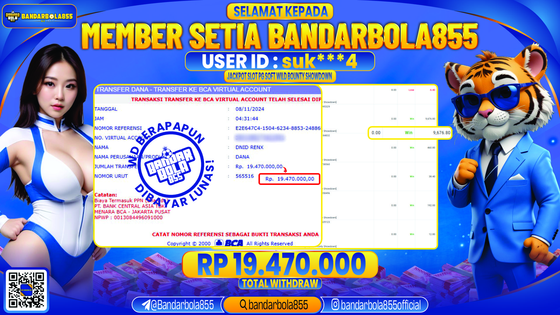 🎖 JACKPOT DI BANDARBOLA855 🎖