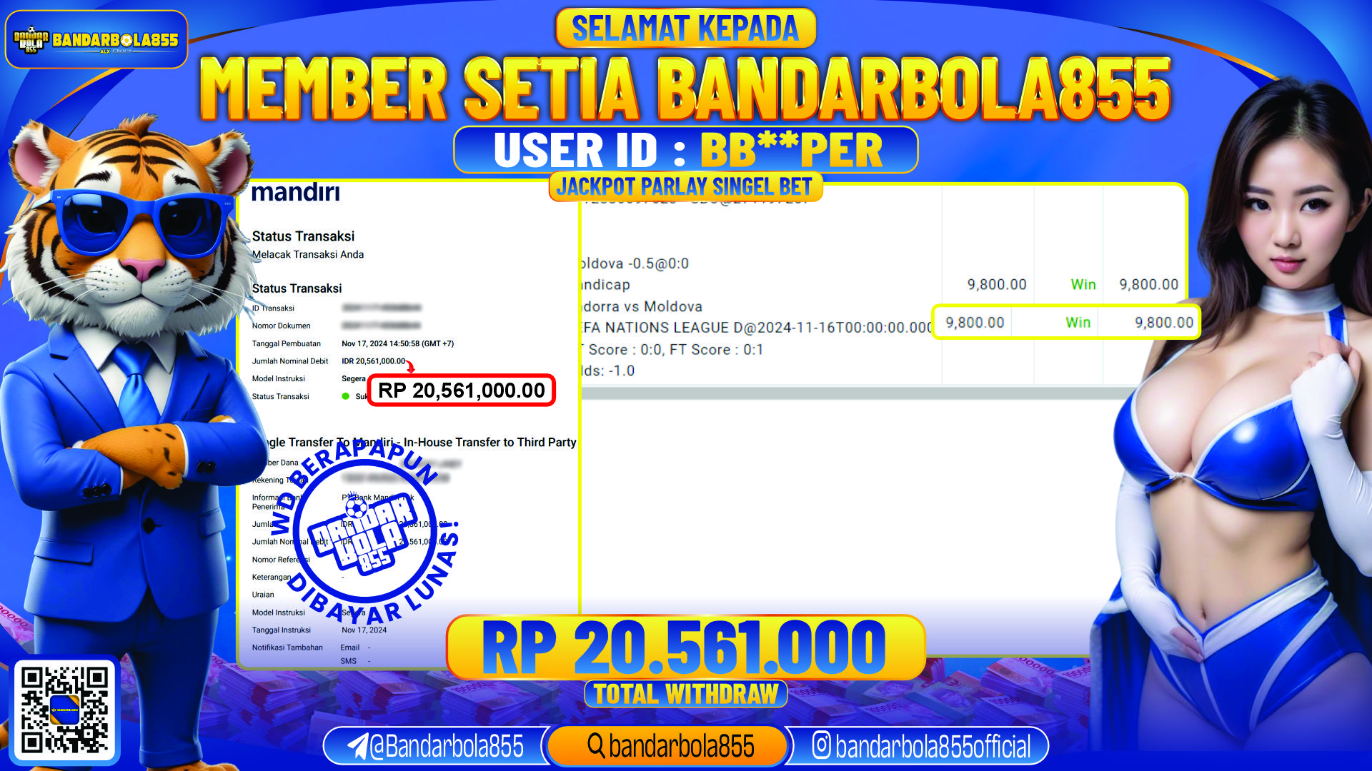 🎖 JACKPOT DI BANDARBOLA855 🎖