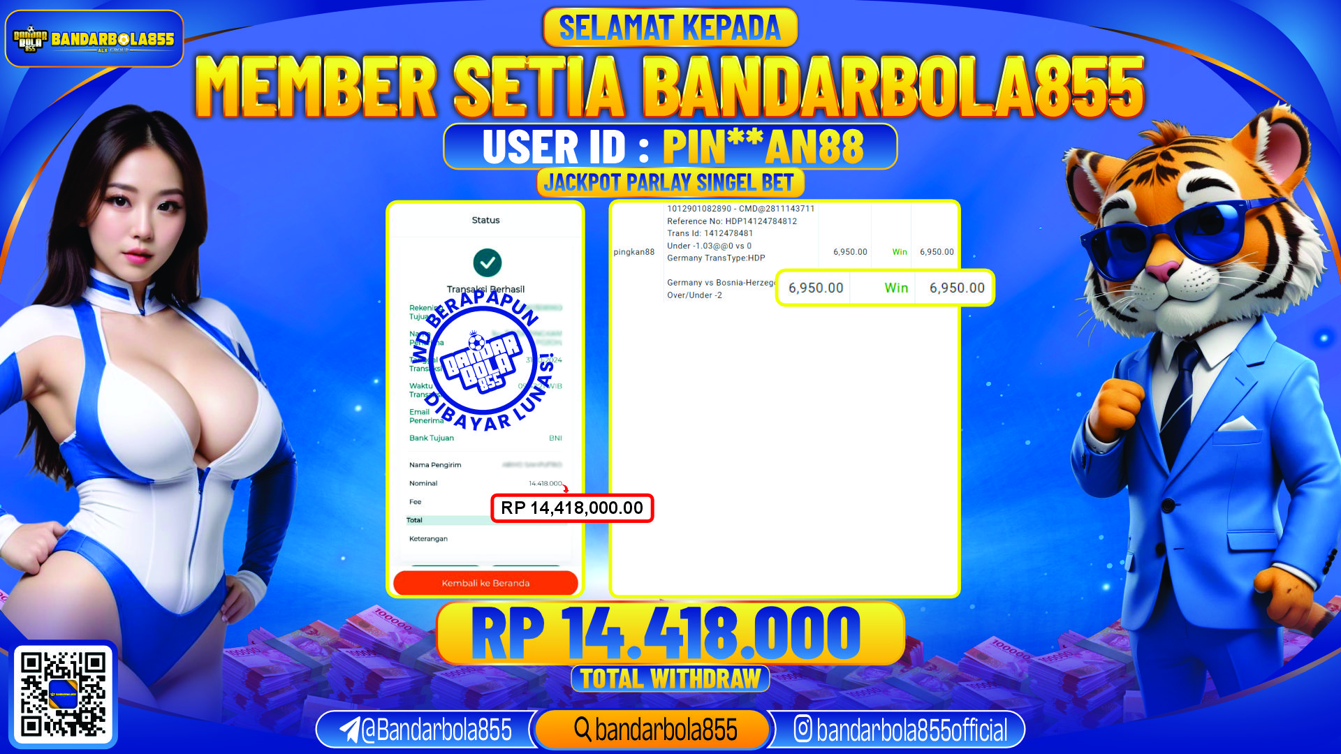 🎖 JACKPOT DI BANDARBOLA855 🎖